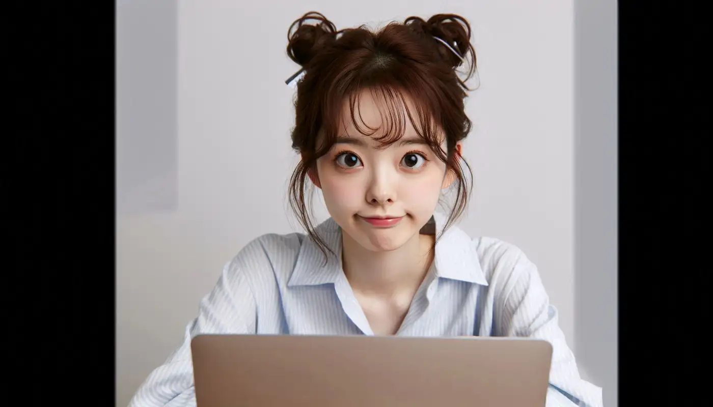 직장인-건강검진-과태료를-알아보는-여성의-모습