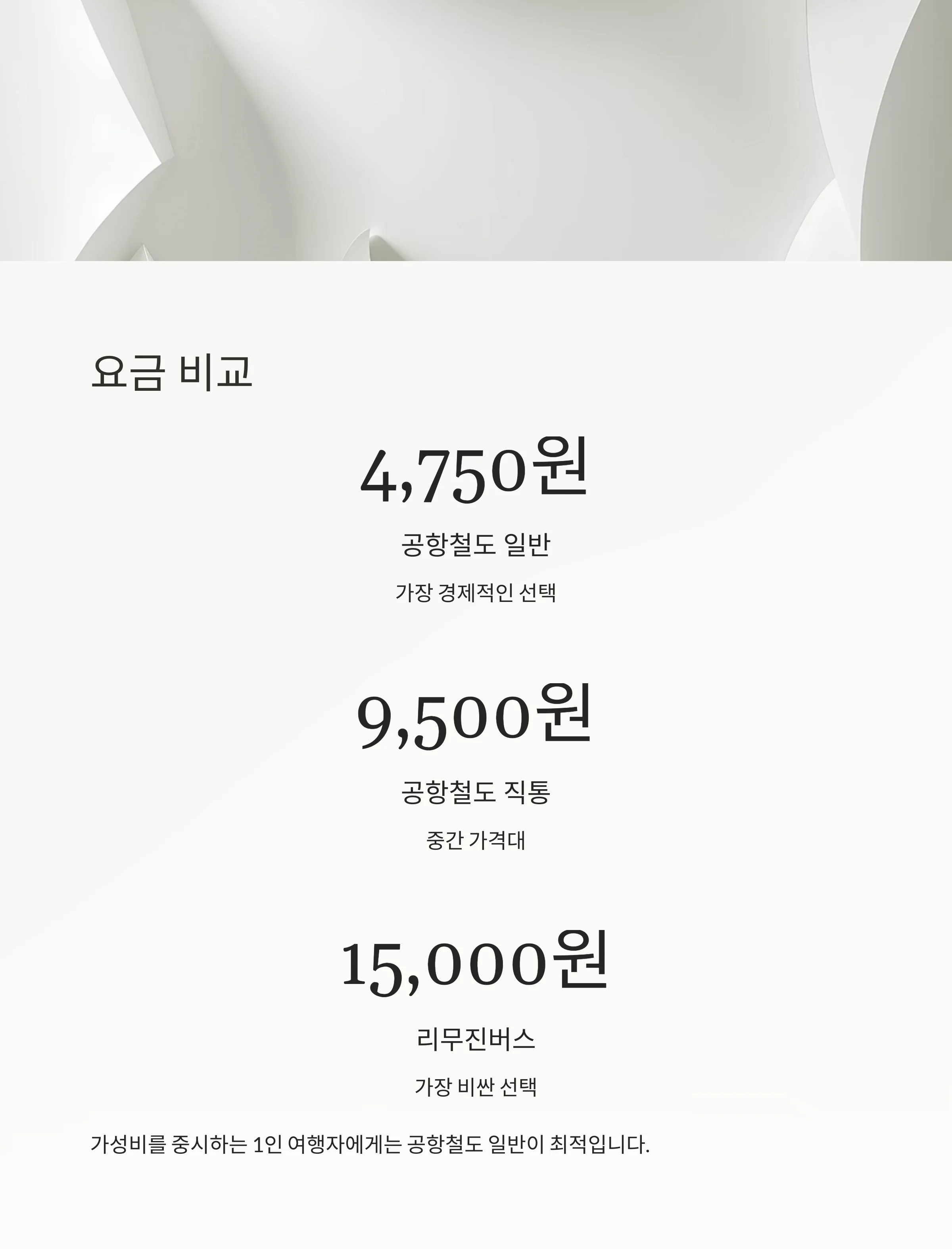 인천공항 이동, 공항철도 vs 리무진버스 최적 선택