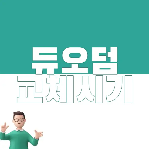듀오덤 교체시기