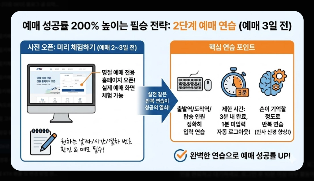2026년 설날 KTX 예매 일정 및 팁 총정리