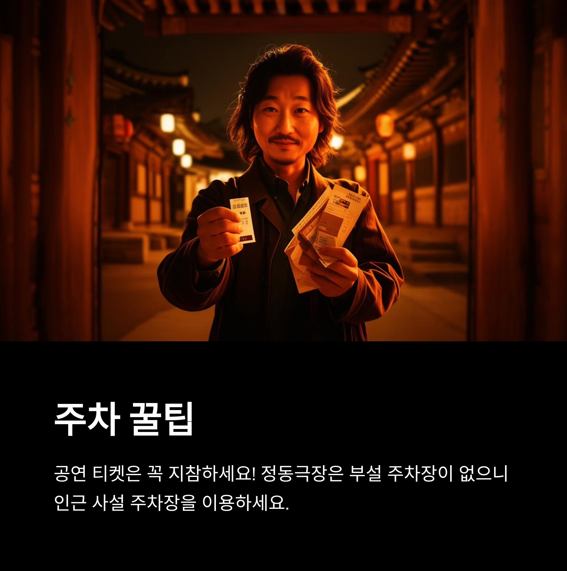 공연장 주차장 정보