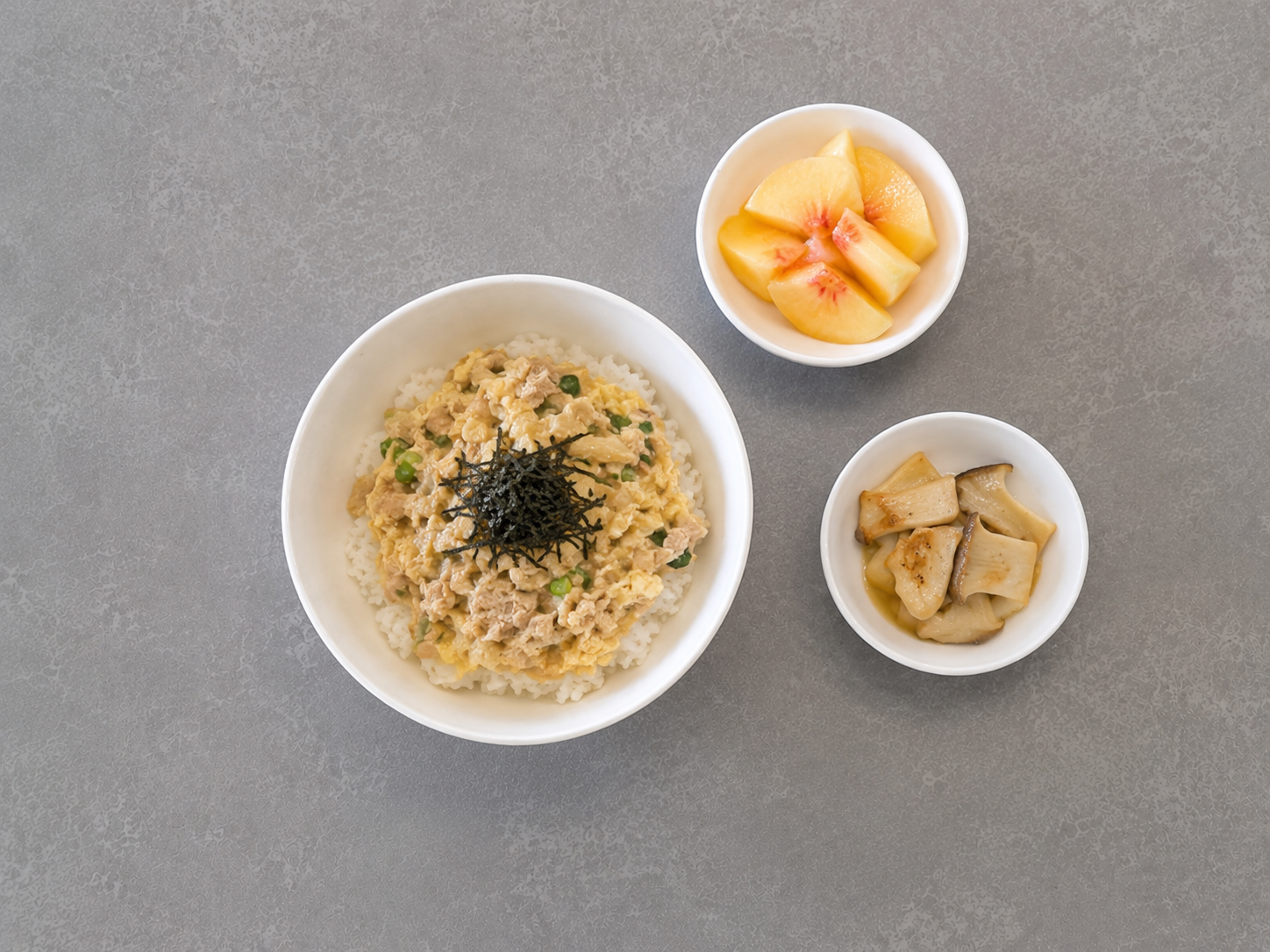참치달걀덮밥 식단 사진
