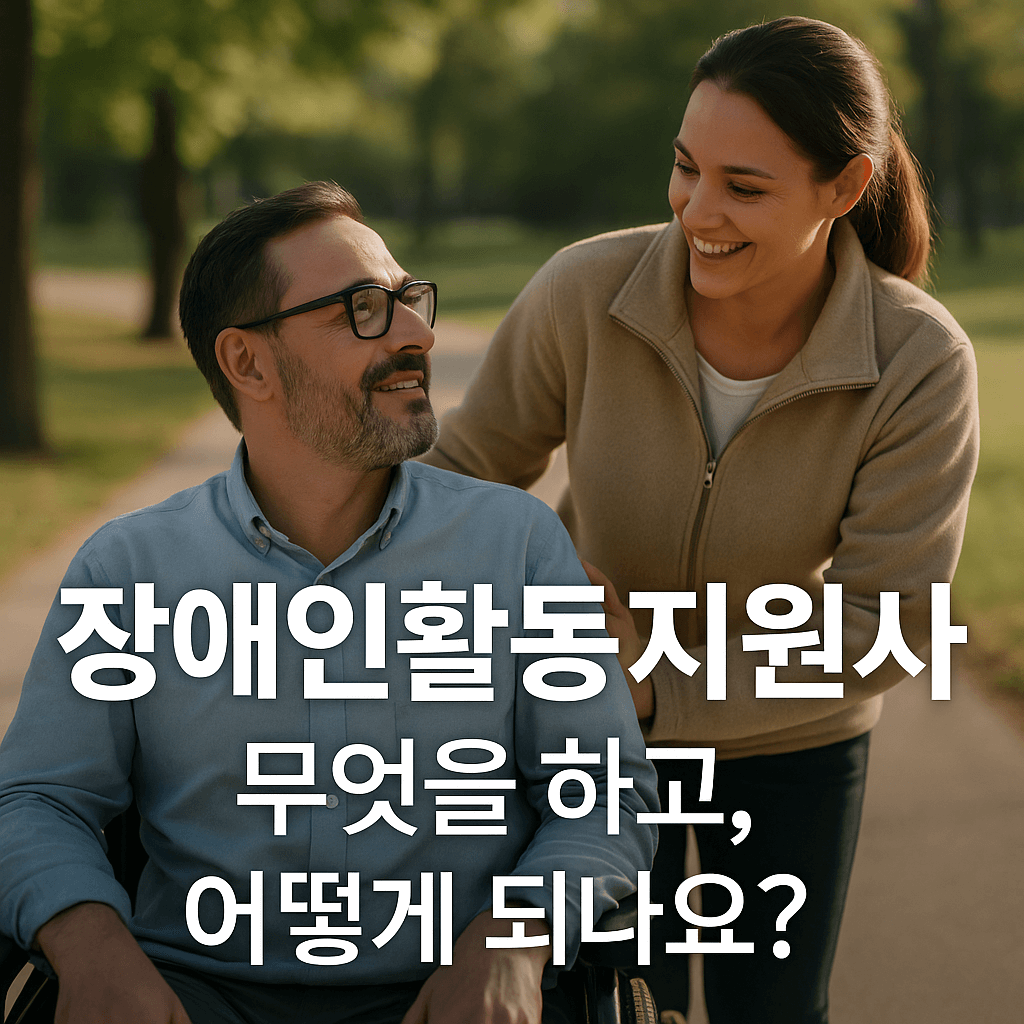 장애인활동지원사란