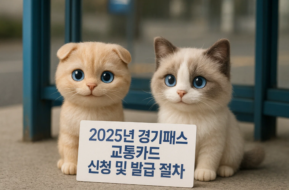 2025년 경기패스 교통카드 신청 및 발급 절차