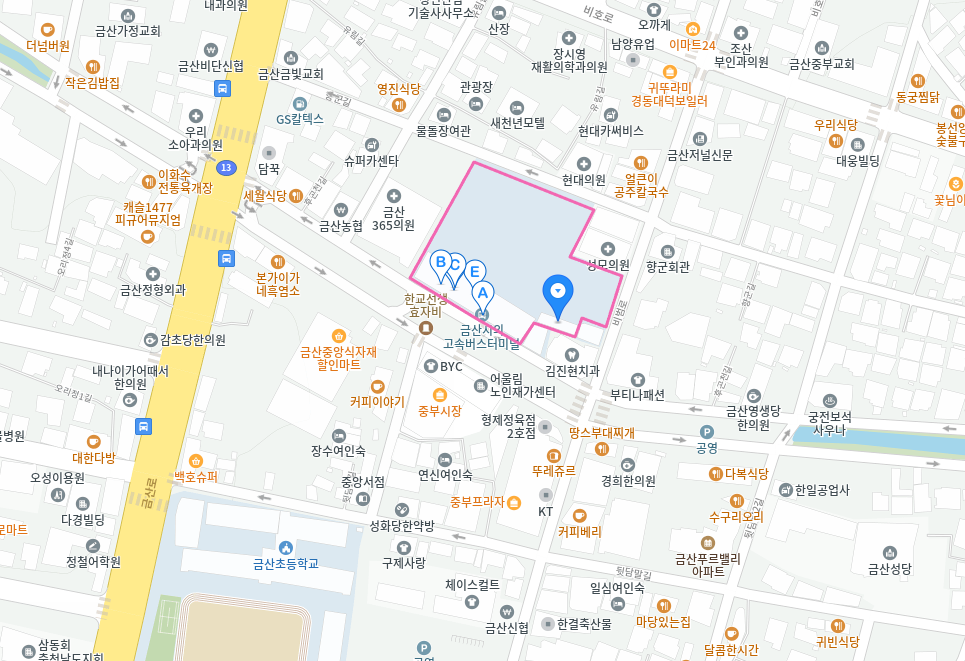 금산시외버스터미널 시간표 및 이용 가이드