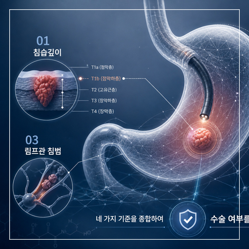 조기위암 내시경 vs 수술, 판단 기준