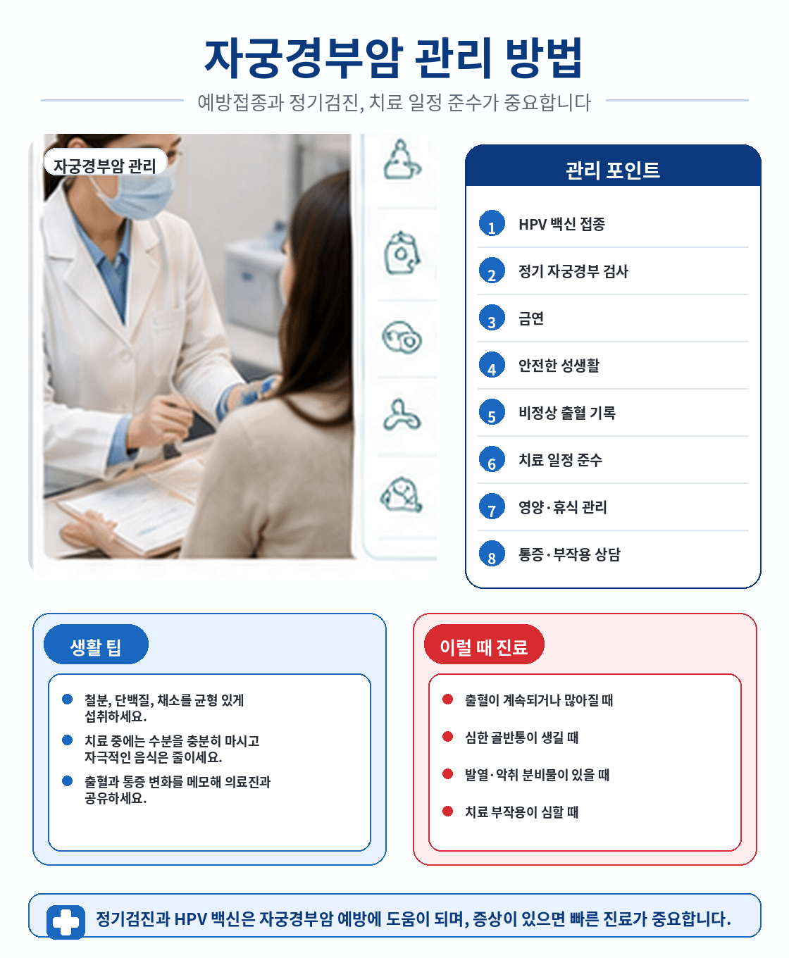 자궁경부암 관리 방법