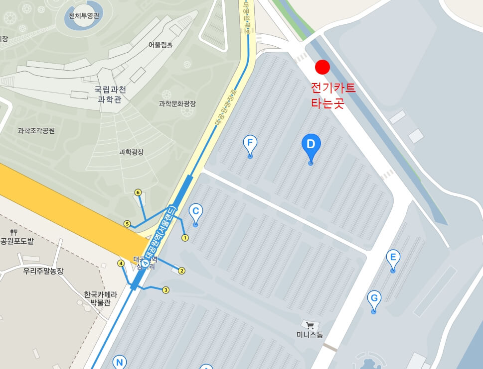 전기카트타는곳이 2곳이라 예약할 때 꼭!!!! 바다 주차장에서 탄다고 이야기해주세요.