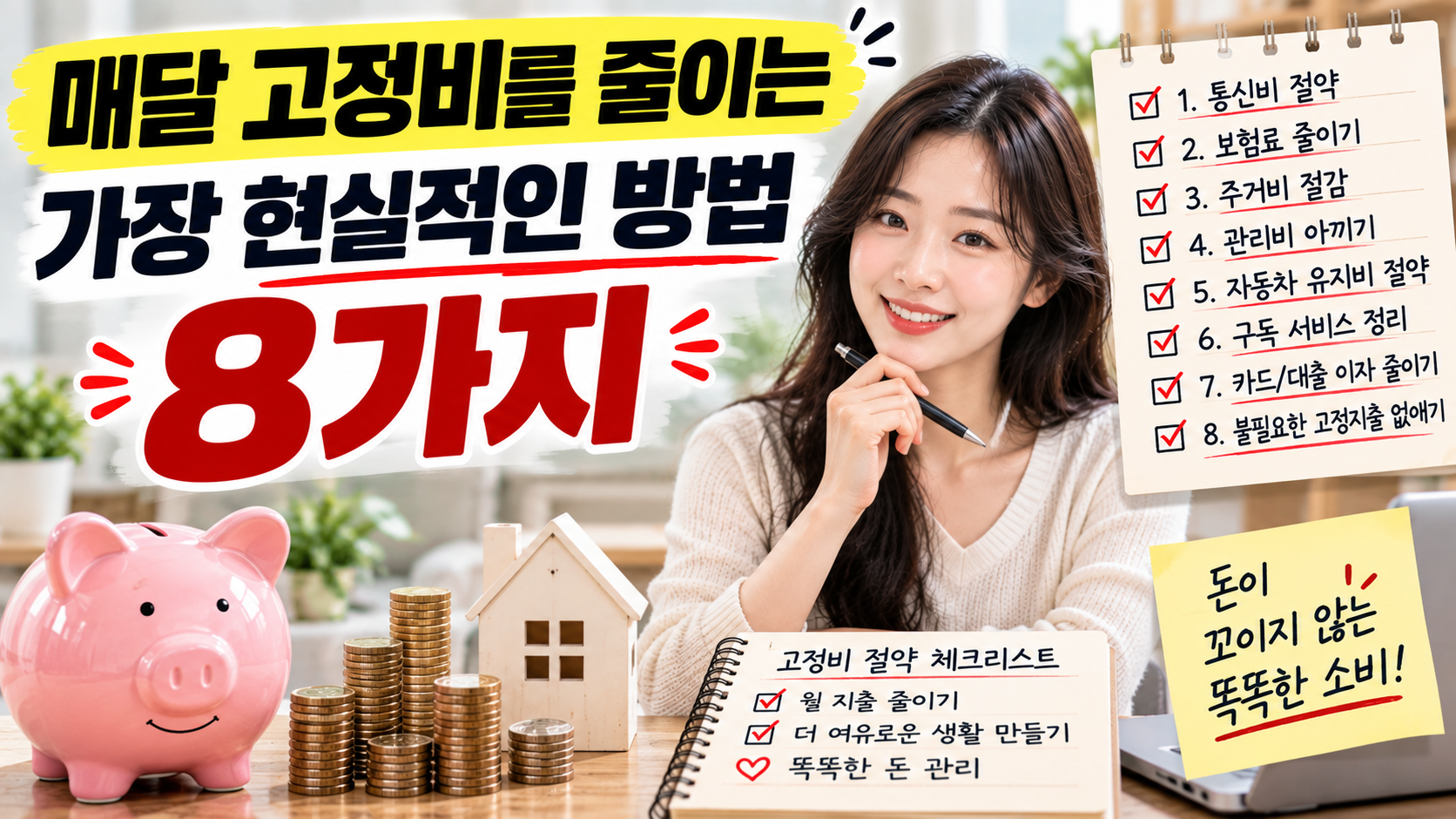 매달 고정비를 줄이는 가장 현실적인 방법 8가지 총정리