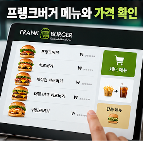 프랭크 버거 쉬림프버거 치킨 진격의 거인