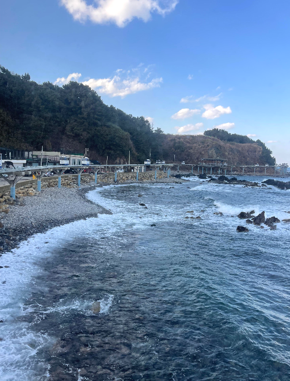 울진 죽변 해안 스카이레일 하트해변
