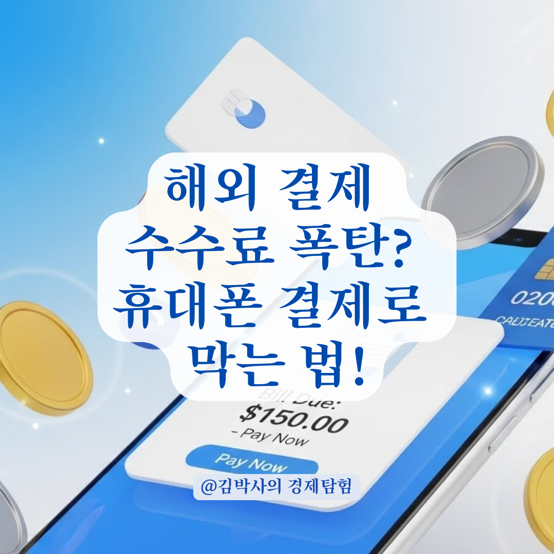 해외 서비스 휴대폰 결제, 편하다고 막 쓰면 수수료 폭탄? 청구 방식 완벽 정리.