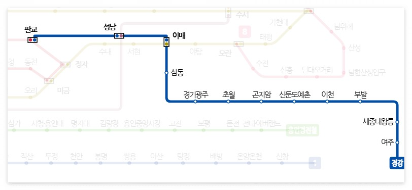 이매역 경강선 시간표