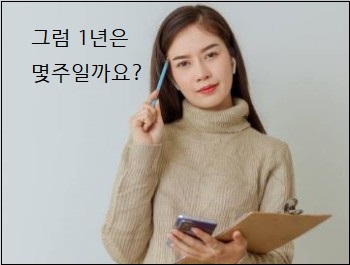 1년은 몇 주일까?