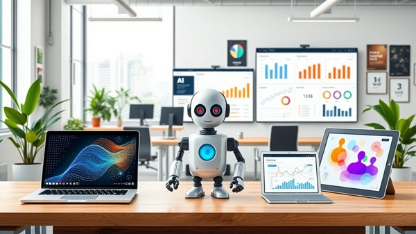 AI 기술로 일상 업무 효율 향상 AI 이미지 (직접 제작)