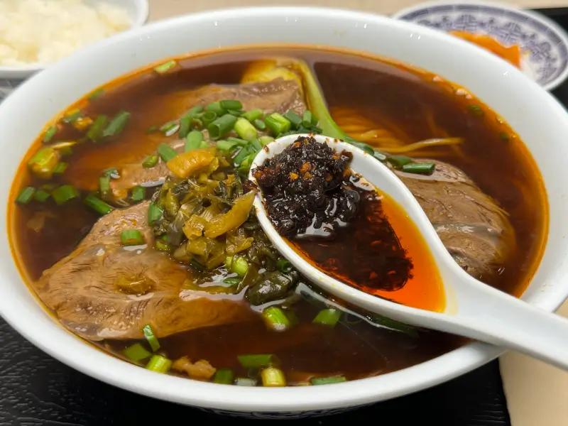 이태원 우육미엔 클로즈업 사진