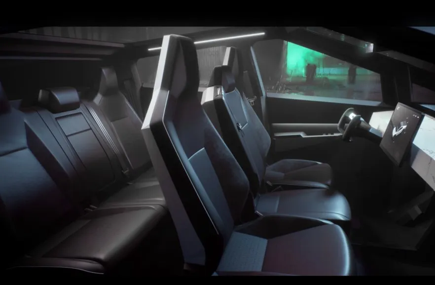 테슬라 트럭 내부 이미지