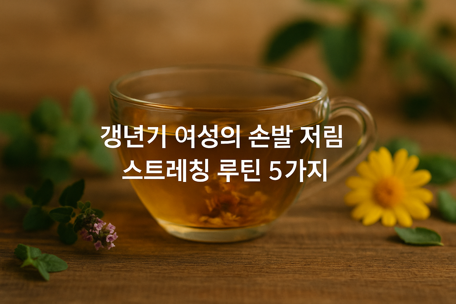 갱년기 여성의 손발저림 관련이미지