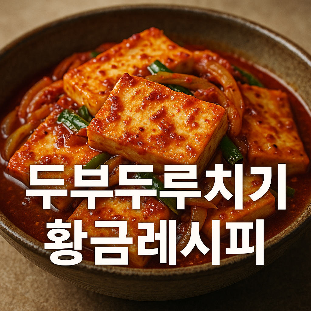 두부두루치기 황금레시피