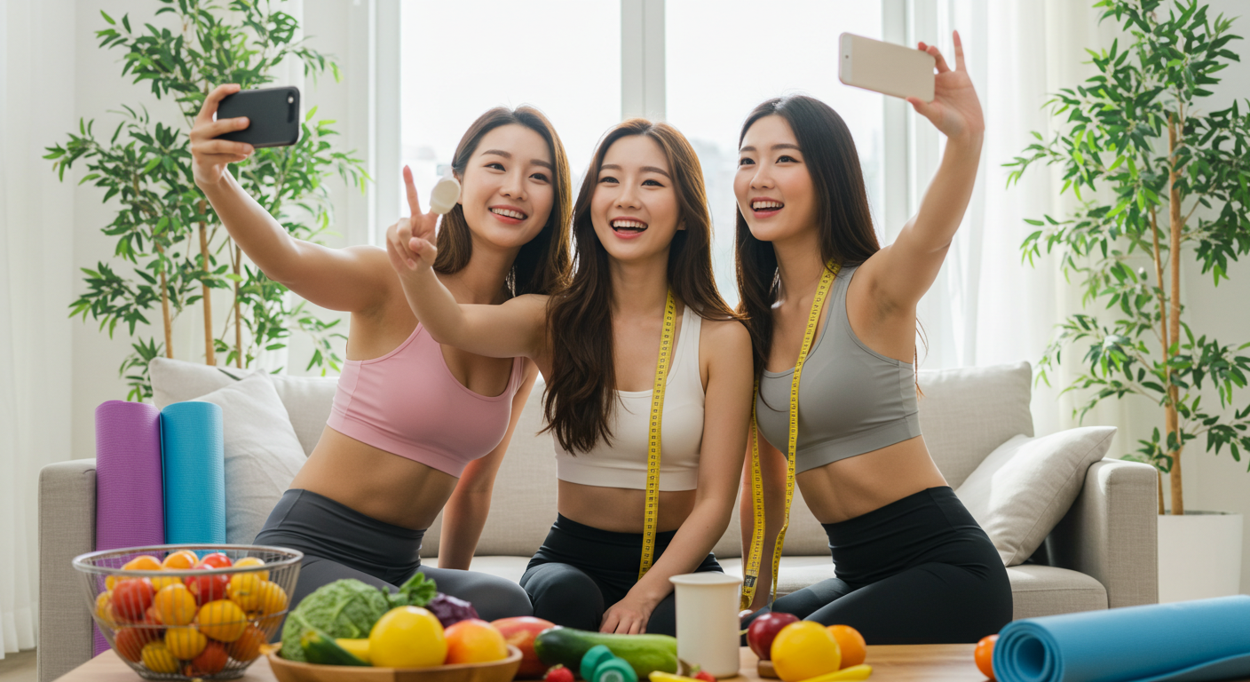 간헐적 단식으로 다이어트중인 여자들