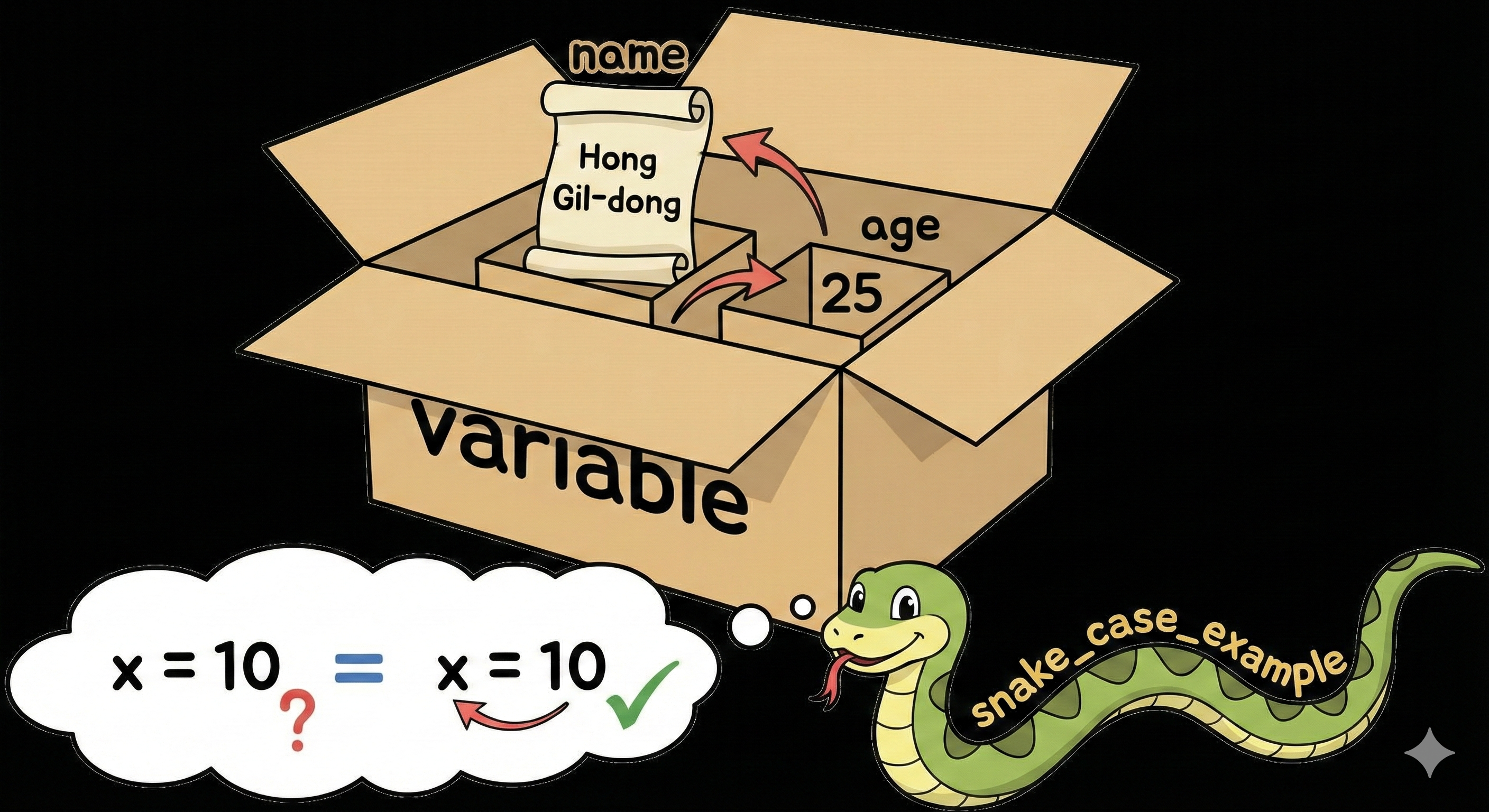 파이썬 변수와 작명 규칙 HTML 코드