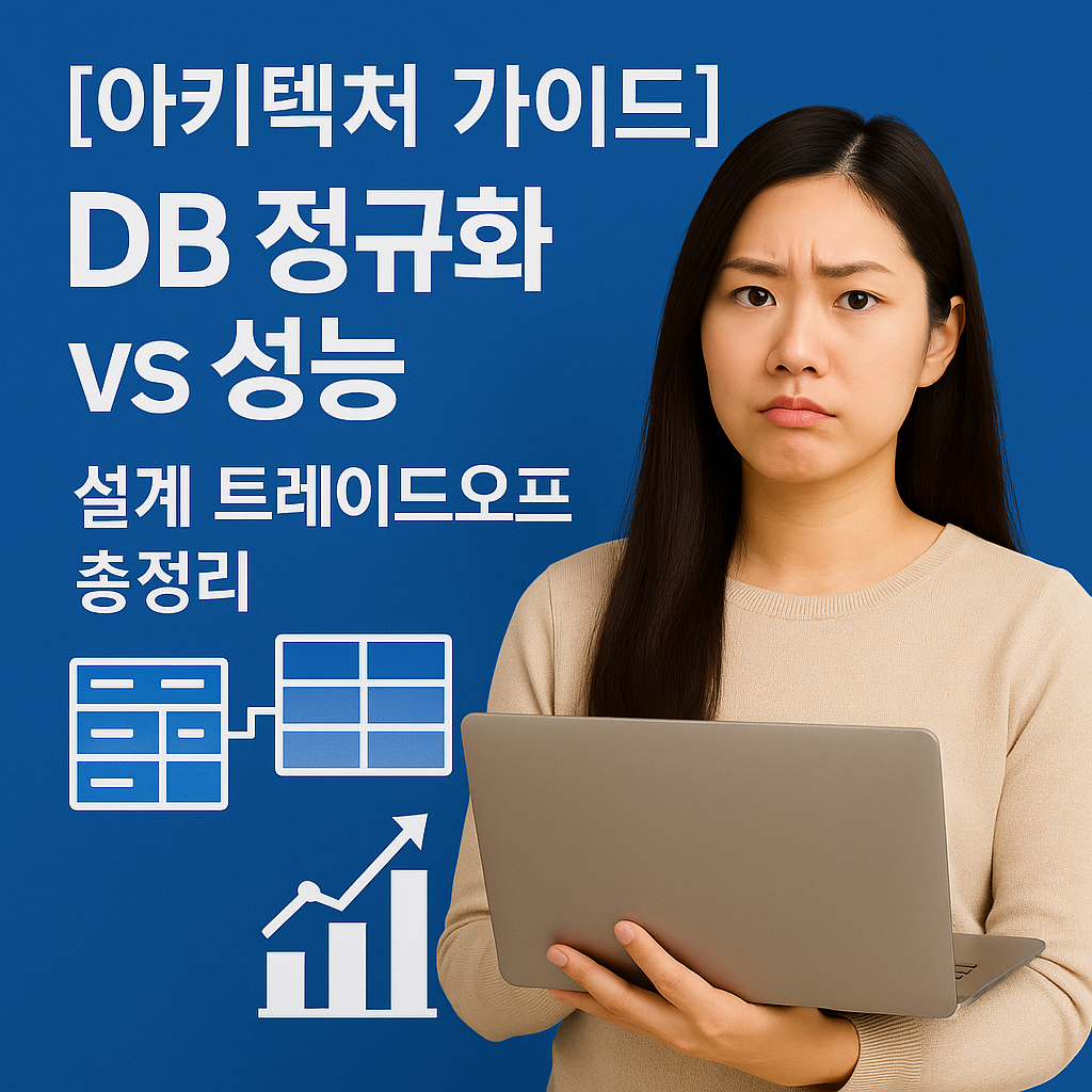 [아키텍처 가이드] DB 정규화 vs 성능 ｜ 설계 트레이드오프 총정리