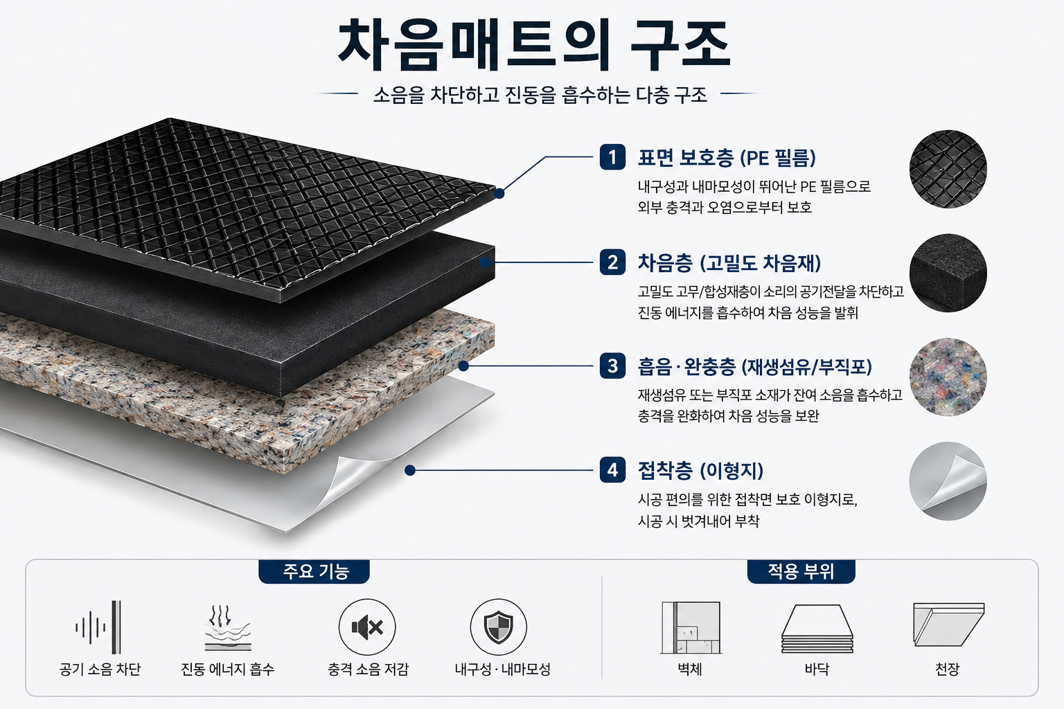 차음매트의 구조