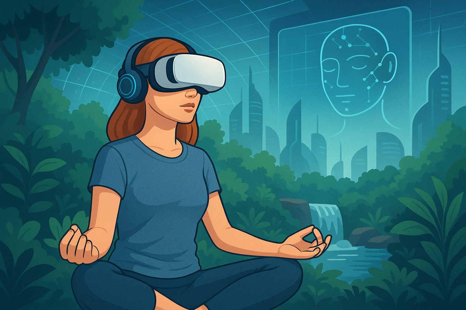 가상 현실 속 명상과 자연