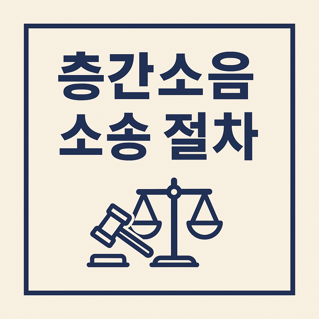 층간소음 소송절차