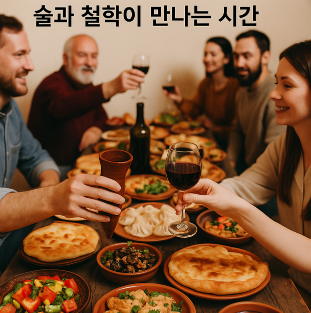 조지아(그루지야) 전통 만찬 “수프라”, 술과 철학이 만나는 시간