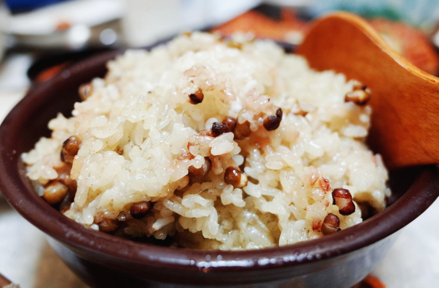 경북 청송군 서울여관식당 녹두찹쌀밥