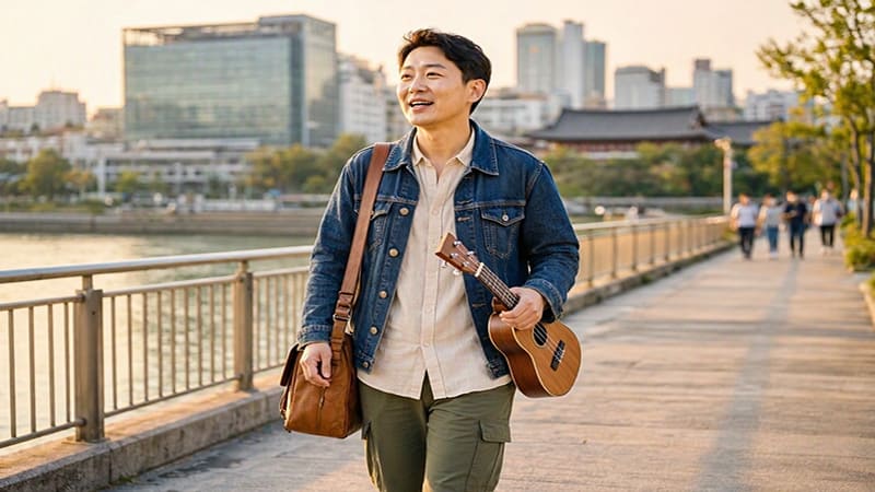 <img src=”personal_journey_song.jpg” alt=”자신만의 길을 걸으며 삶을 노래하는 사람”>
