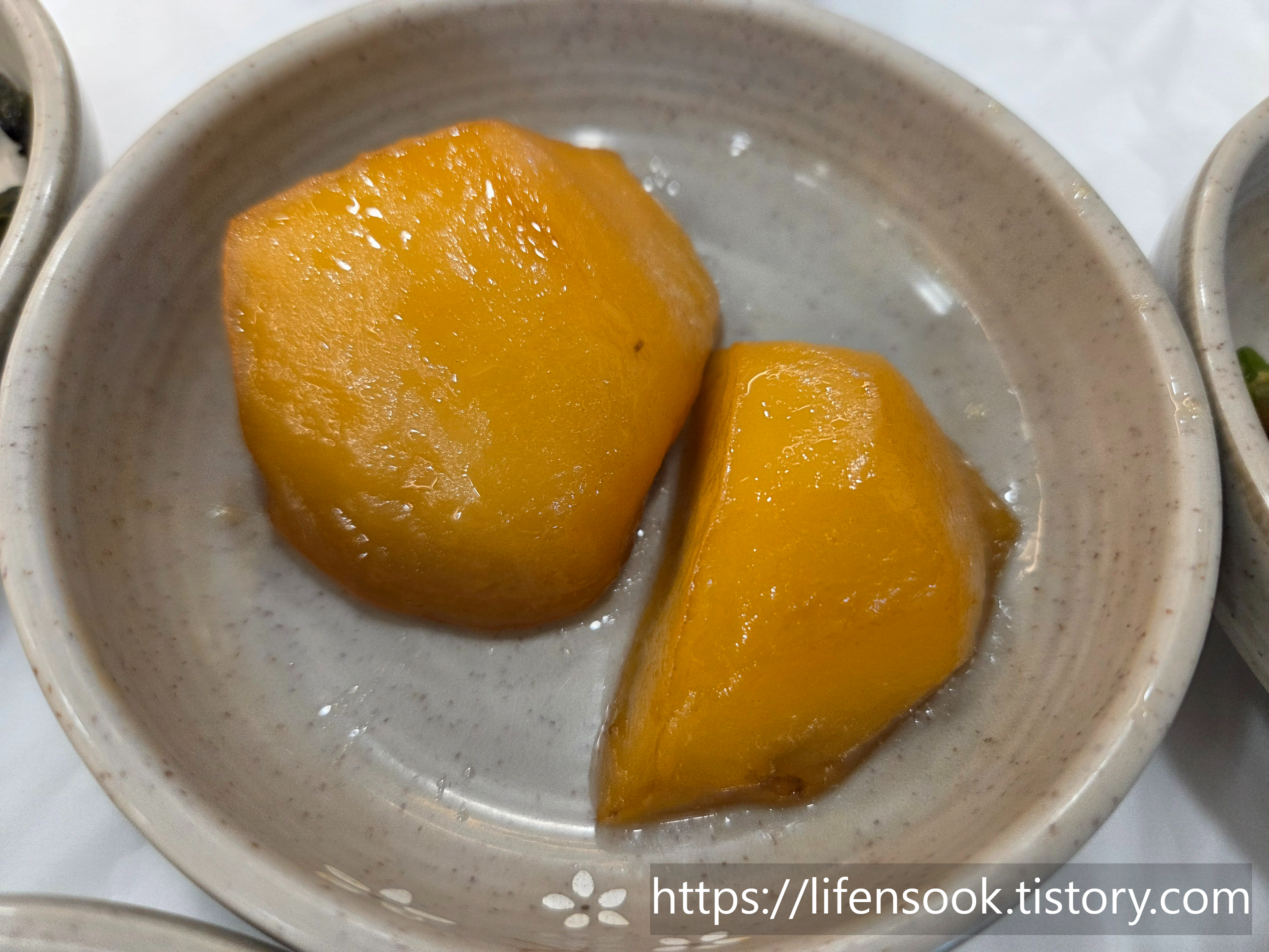 부일식당 산채정식 감자조림