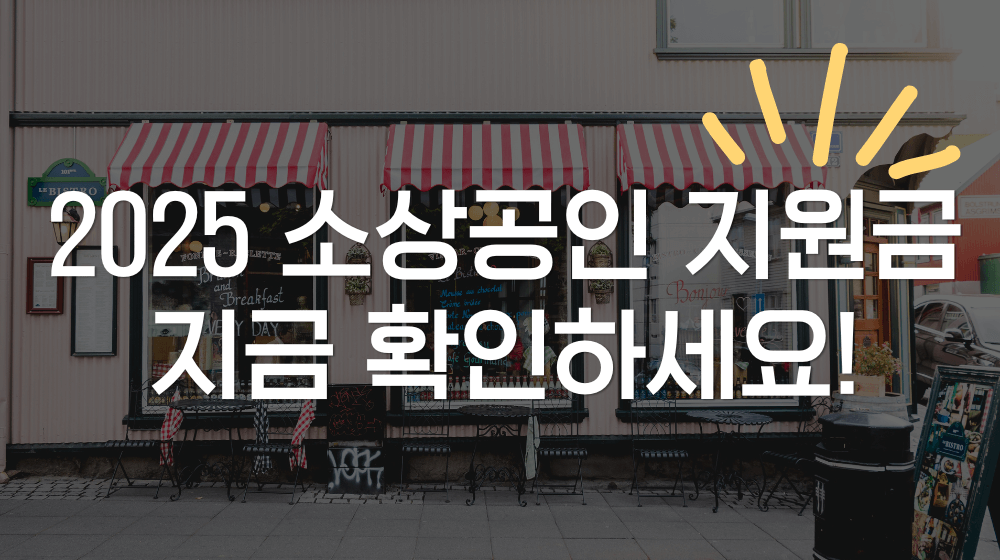 소상공인 정부지원금