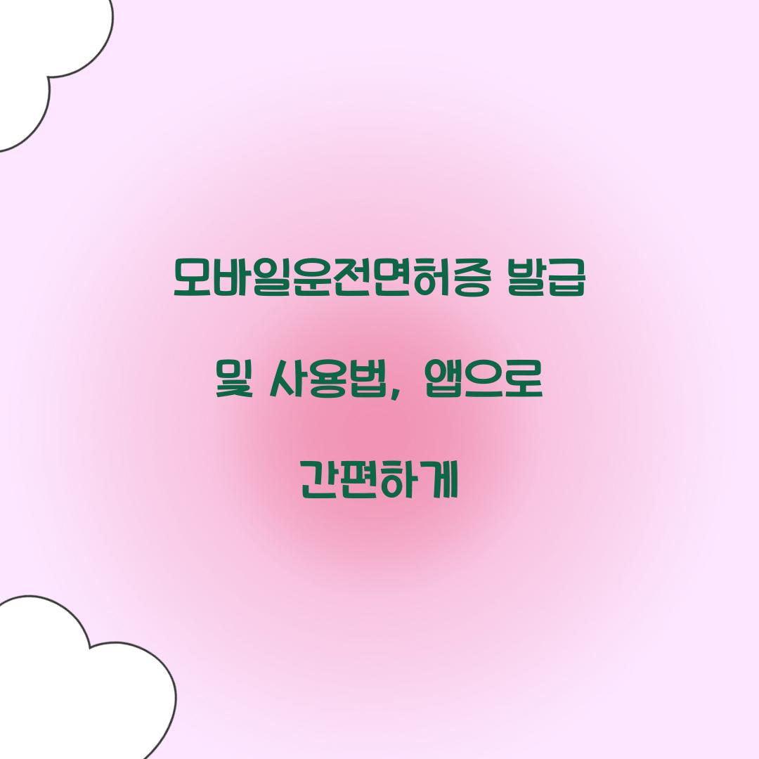 모바일운전면허증