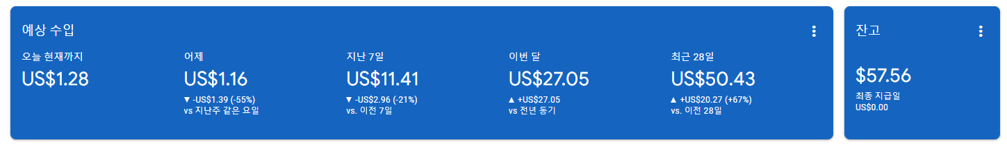 티스토리 애드센스 수익 공개, 3개월 운영 수익