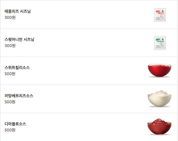 버거킹 메뉴 가격