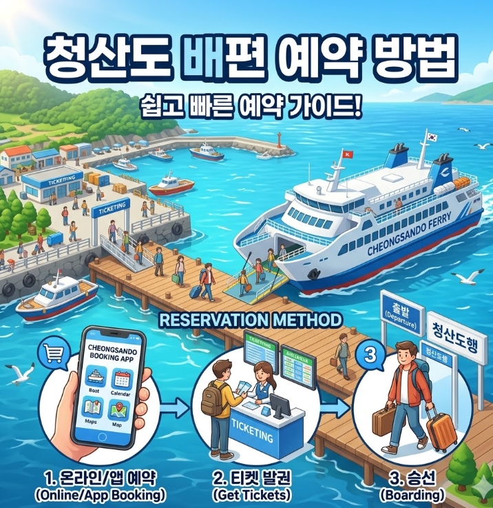 청산도행 배편 시간표 확인 및 예약 방법