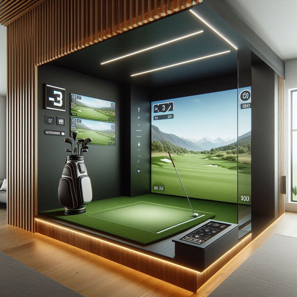 스크린골프장 배경