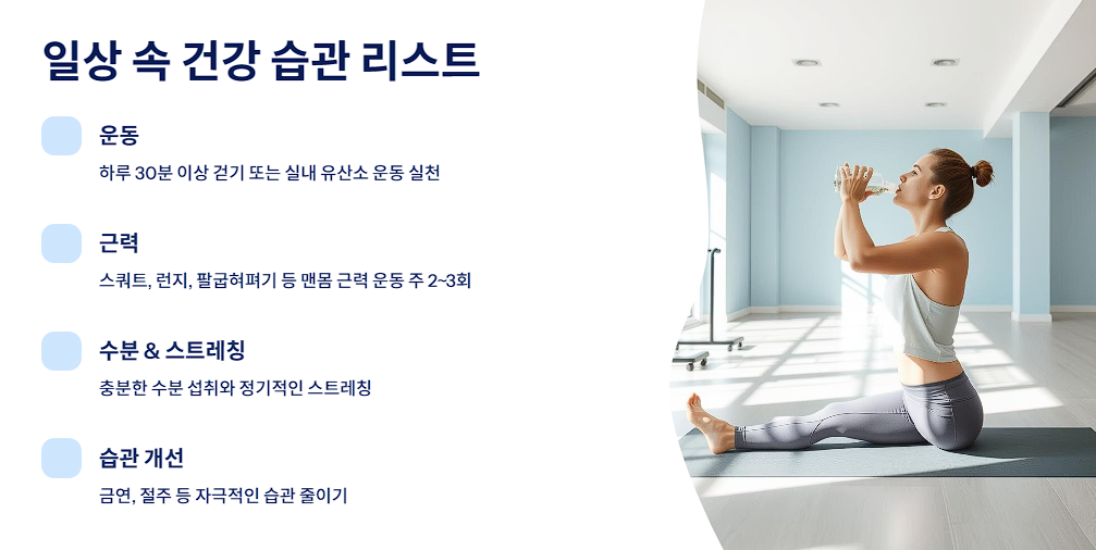 일상 속 건강 습관 리스트