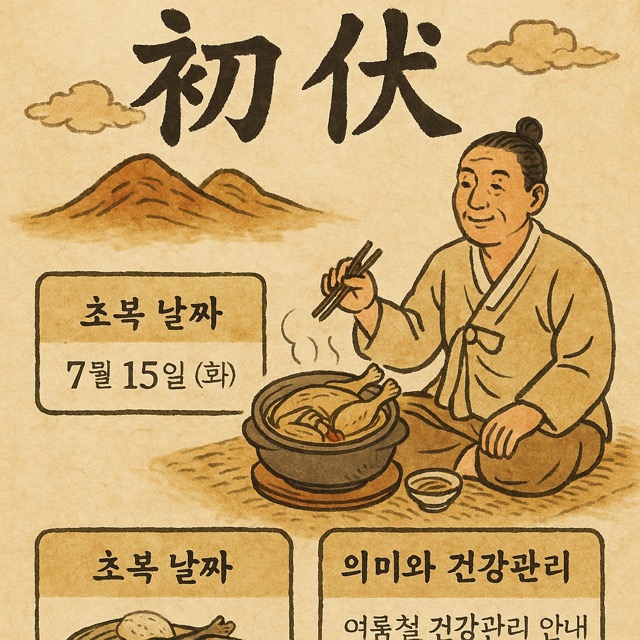 초복의 의미와 건간관리(출처: 자체제작)