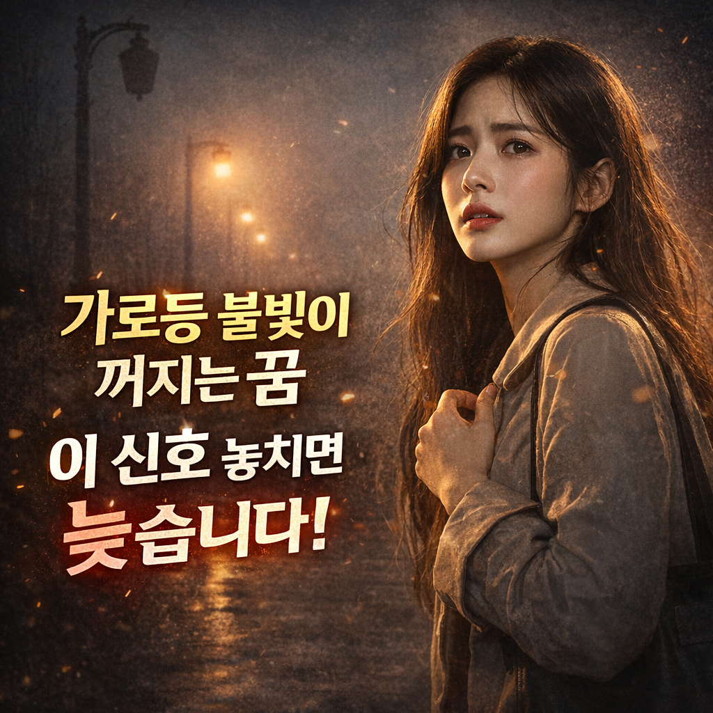 가로등 불빛이 꺼지는 꿈