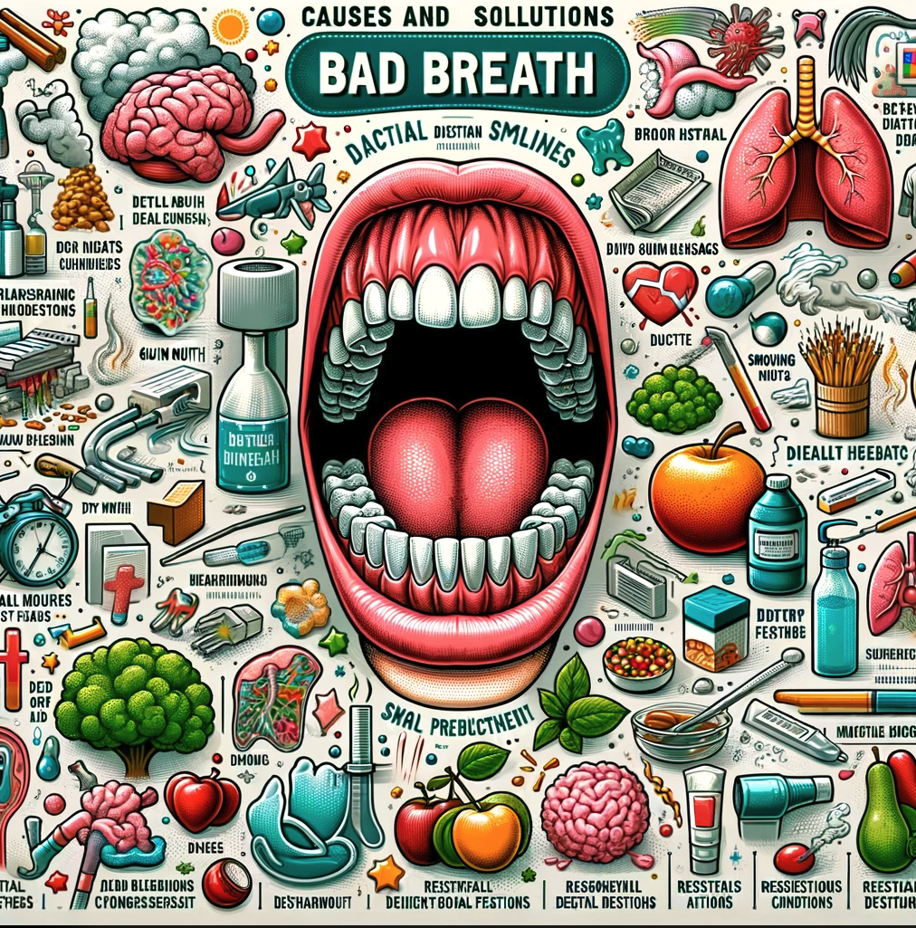 참을 수 없는 입냄새 구취 원인 및 개선방법