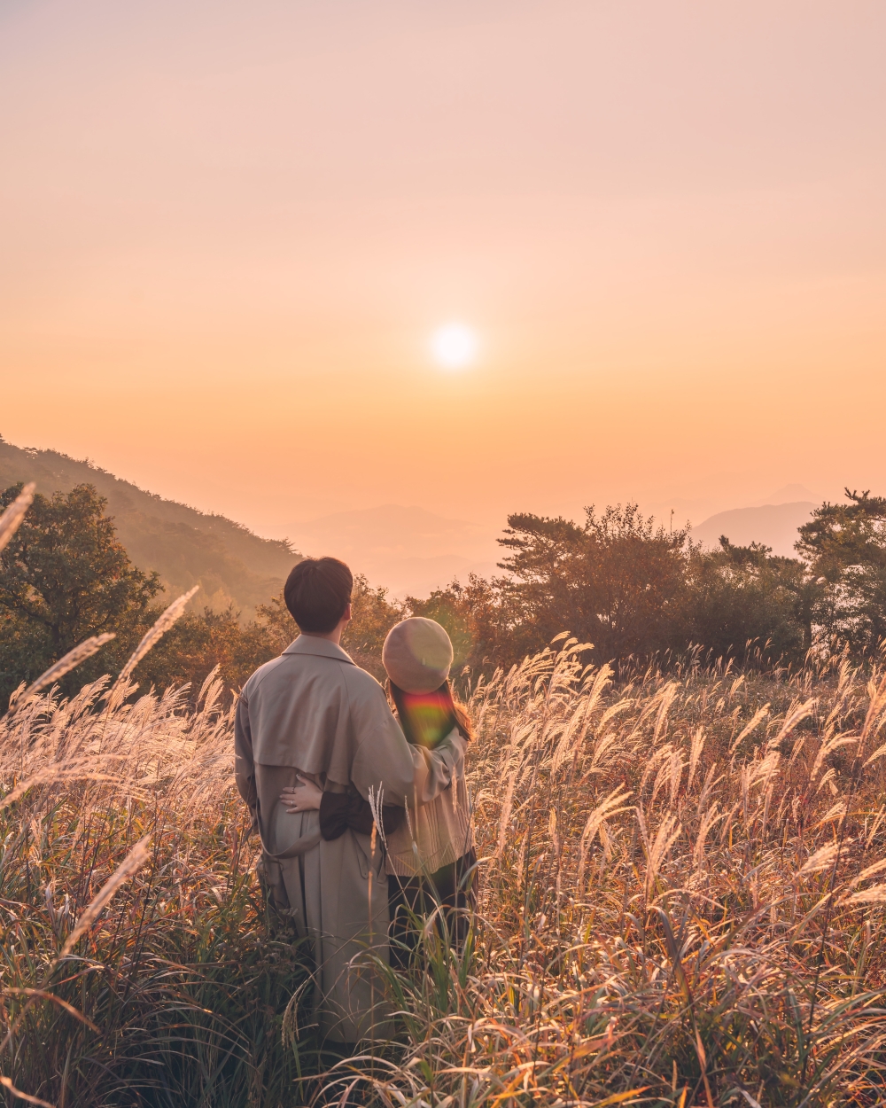 거창 감악산 풍력단지 억새