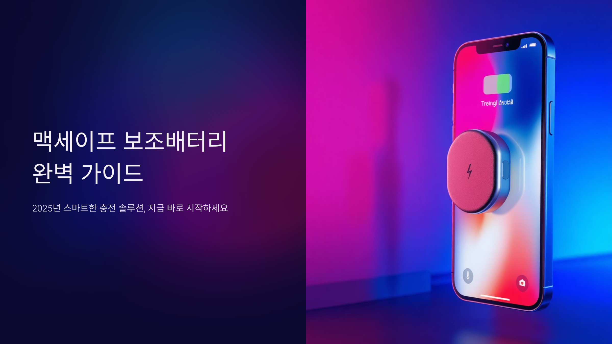 맥세이프 보조배터리 선택 고민 끝! 용량별 추천과 구매 팁