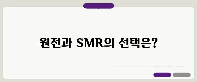 2050 탄소중립 로드맵의 대립, 원전 확대와 SMR 혁신을 비교해보자!