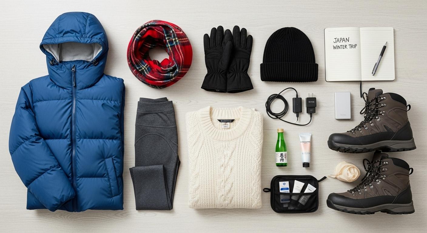 일본 겨울 여행 준비물