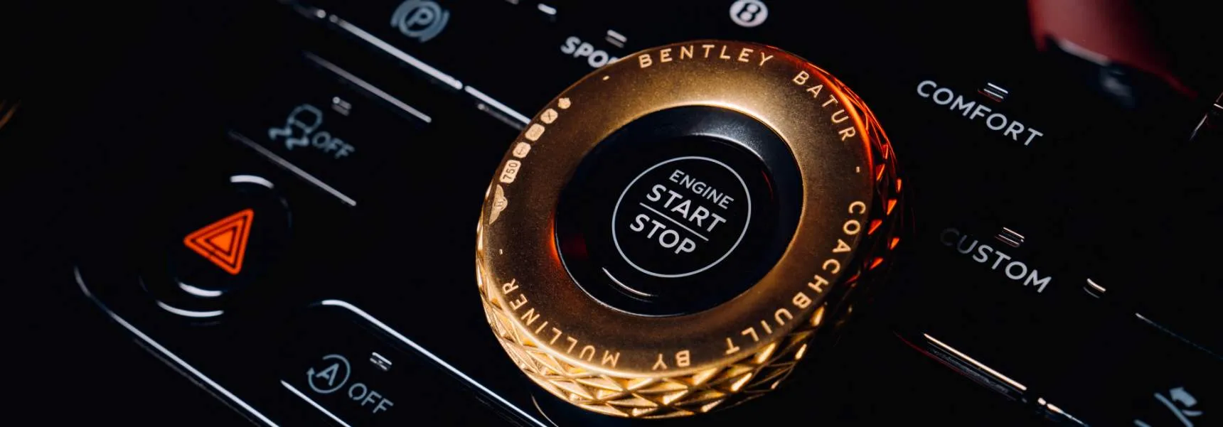 벤틀리 뮬리너 바투르 시동버튼