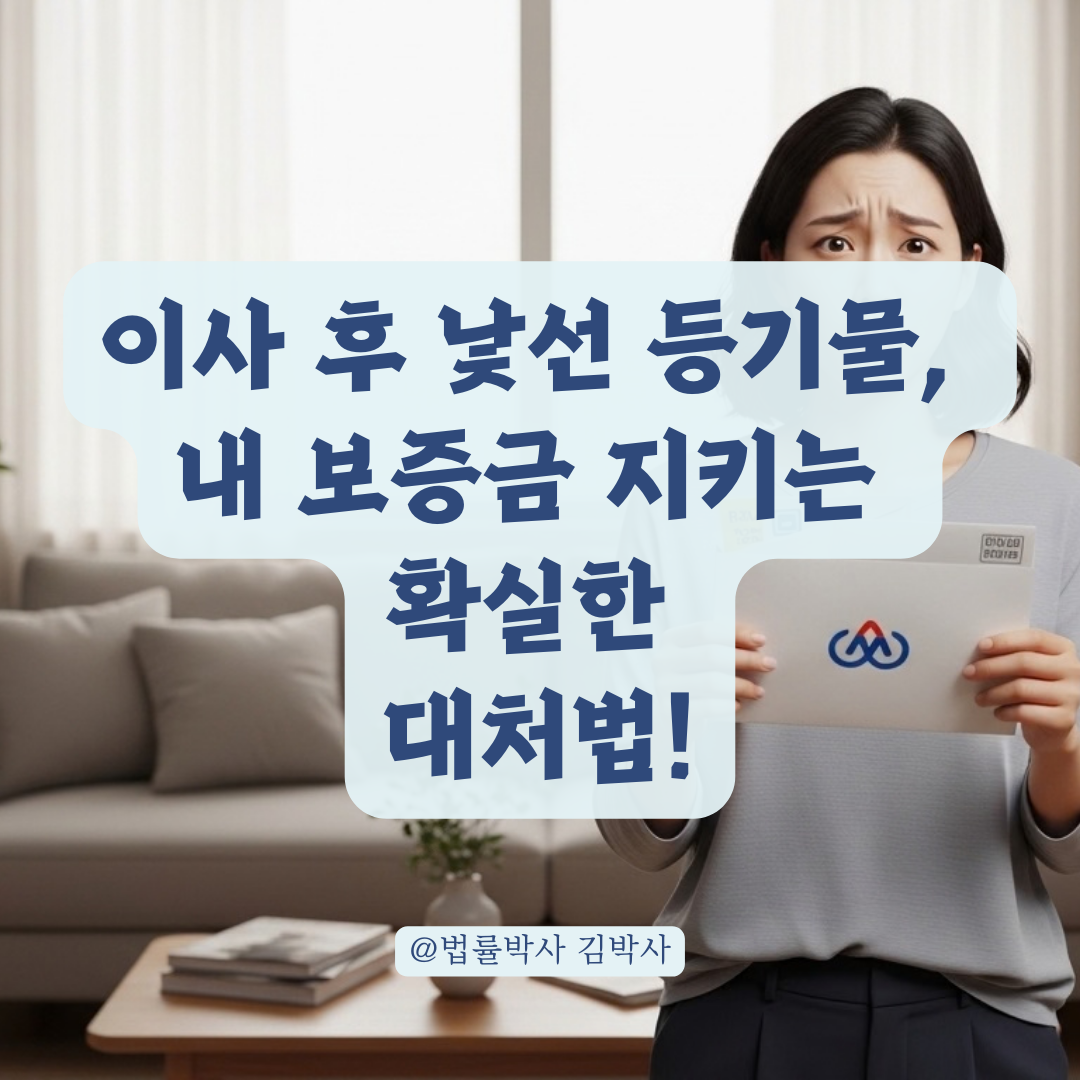 전입신고 후 모르는 이름의 등기물 배송 시 반드시 확인할 점!