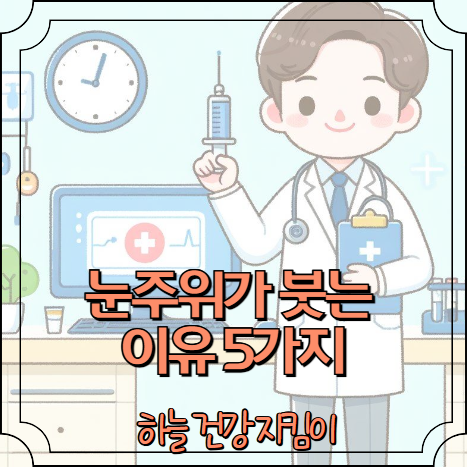 눈주위가 붓는 이유 5가지
